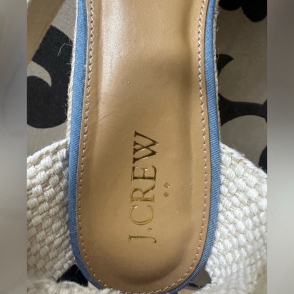 J. Crew Chambray Ankle Strap
Espadrille Wedges - Picture 8 of 11